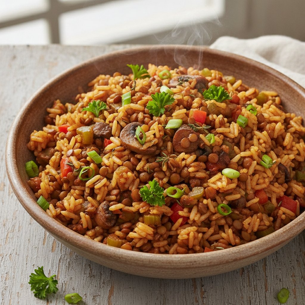 Vegan Cajun Dirty Rice