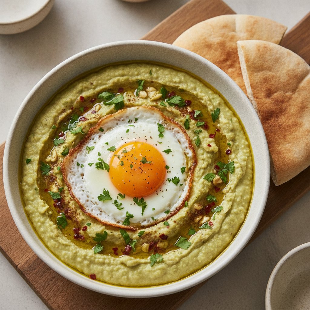 Fava Bean Mash with Fried Egg (Dairy-Free)