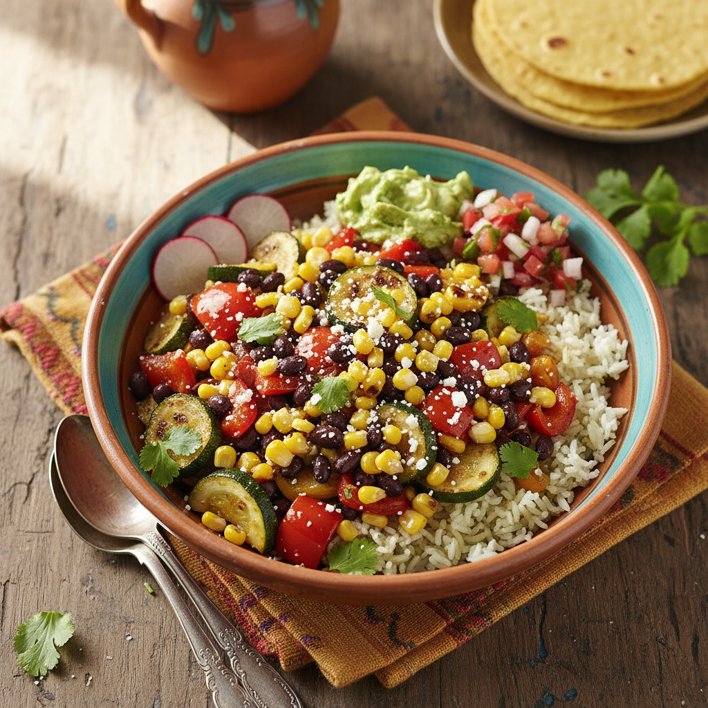 Southwest Roasted Veggie Taco Bowl