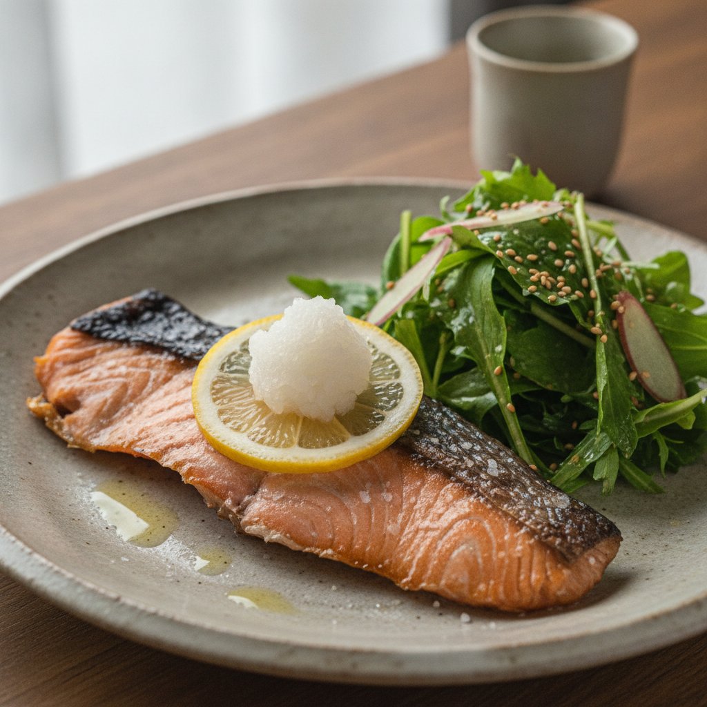 Grilled Salted Salmon (Keto)