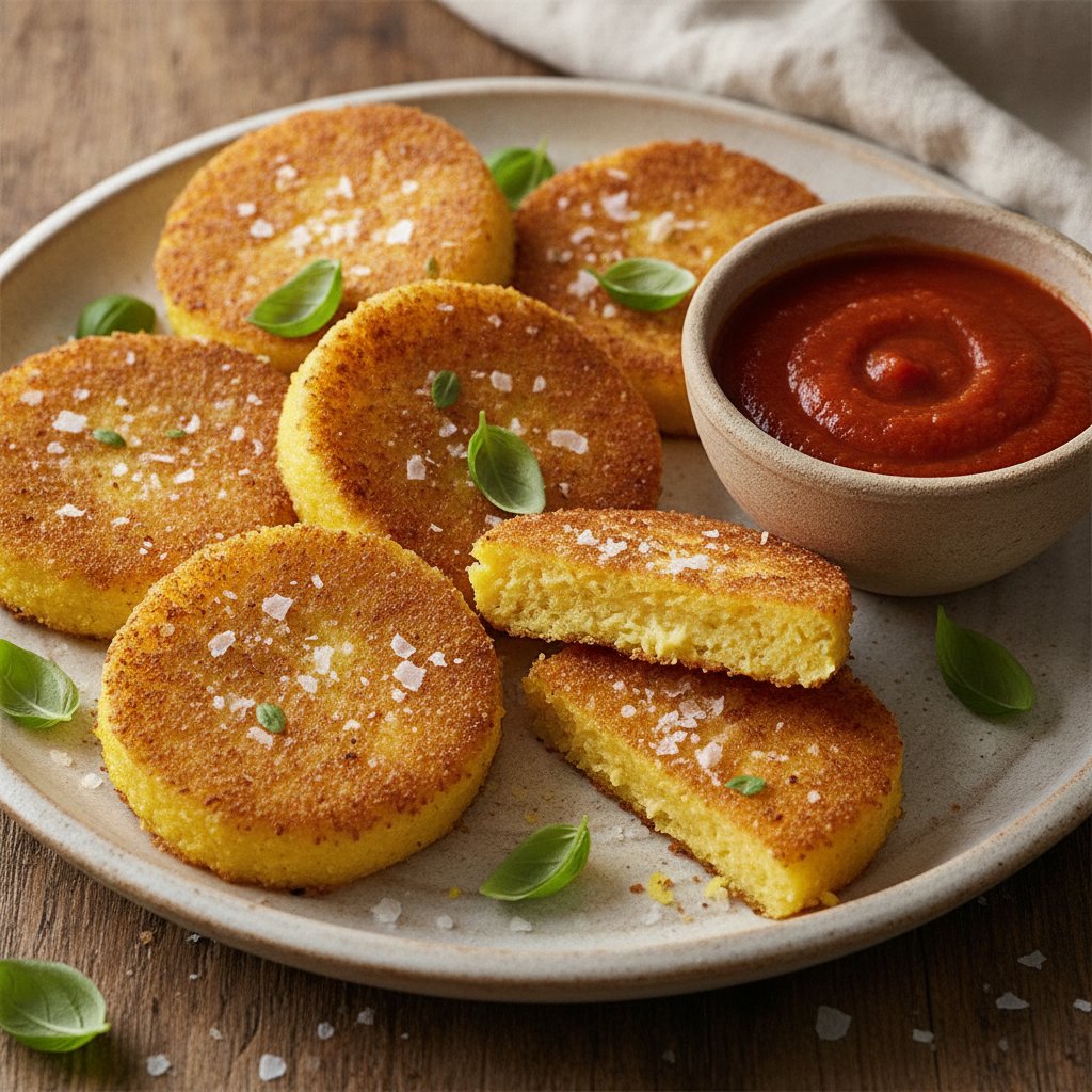 Fried Sliced Yellow Cornmeal