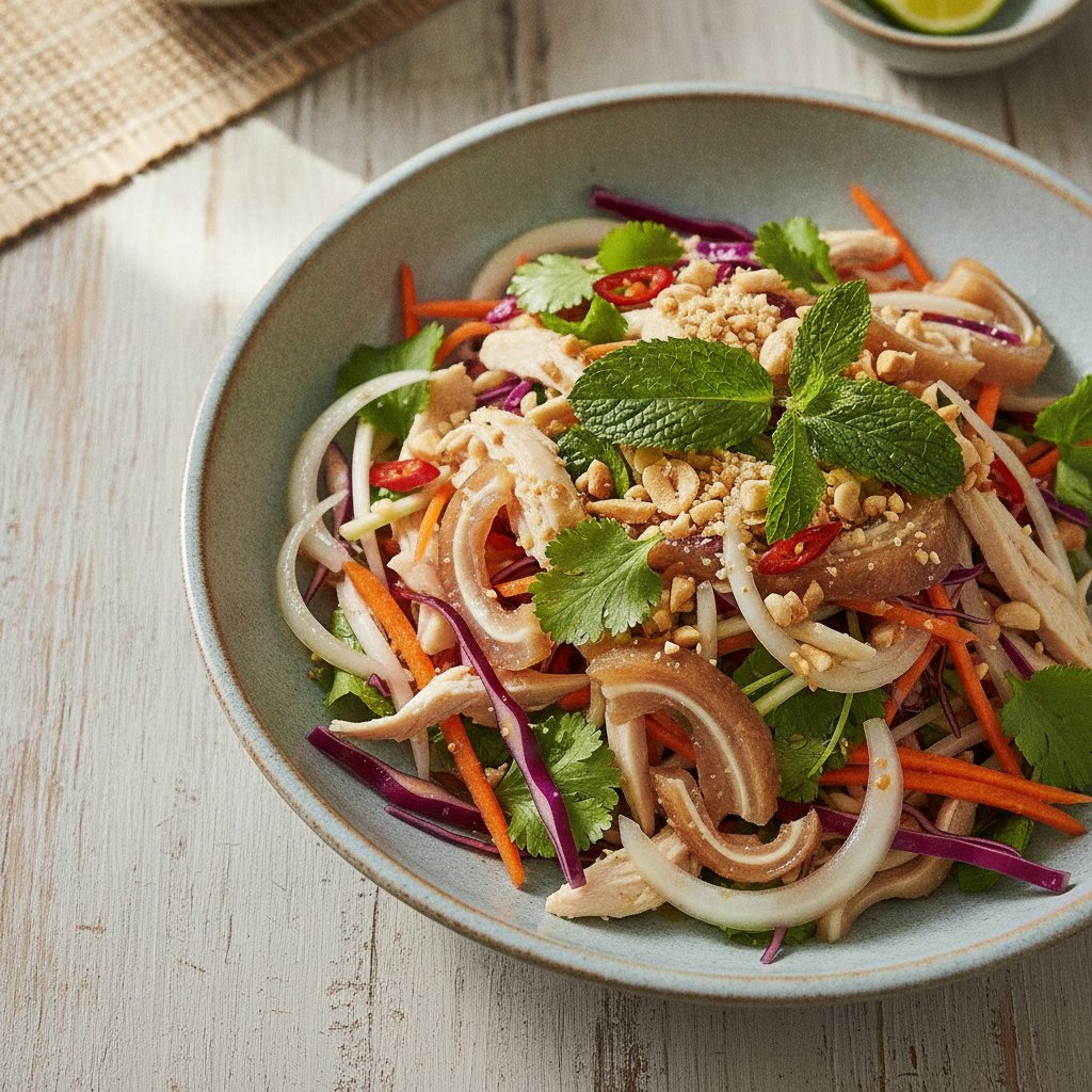 Pork Ear Salad with Herbs (High-Protein)