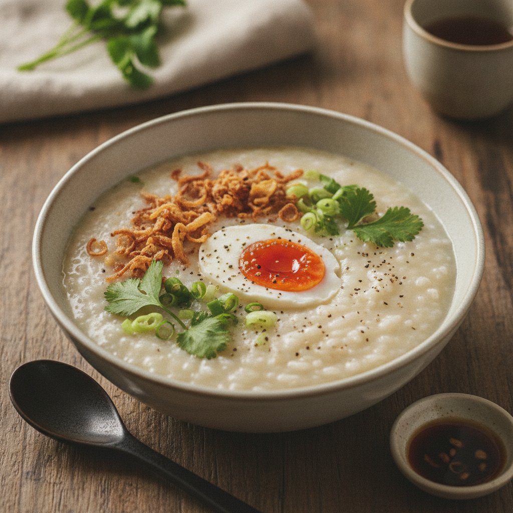 Salted Duck Egg Rice Porridge