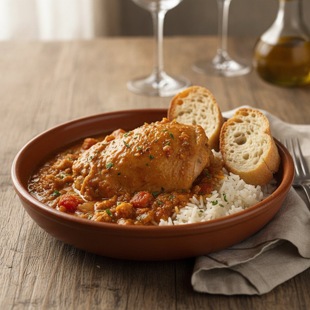 Spanish Chicken and Almond Stew