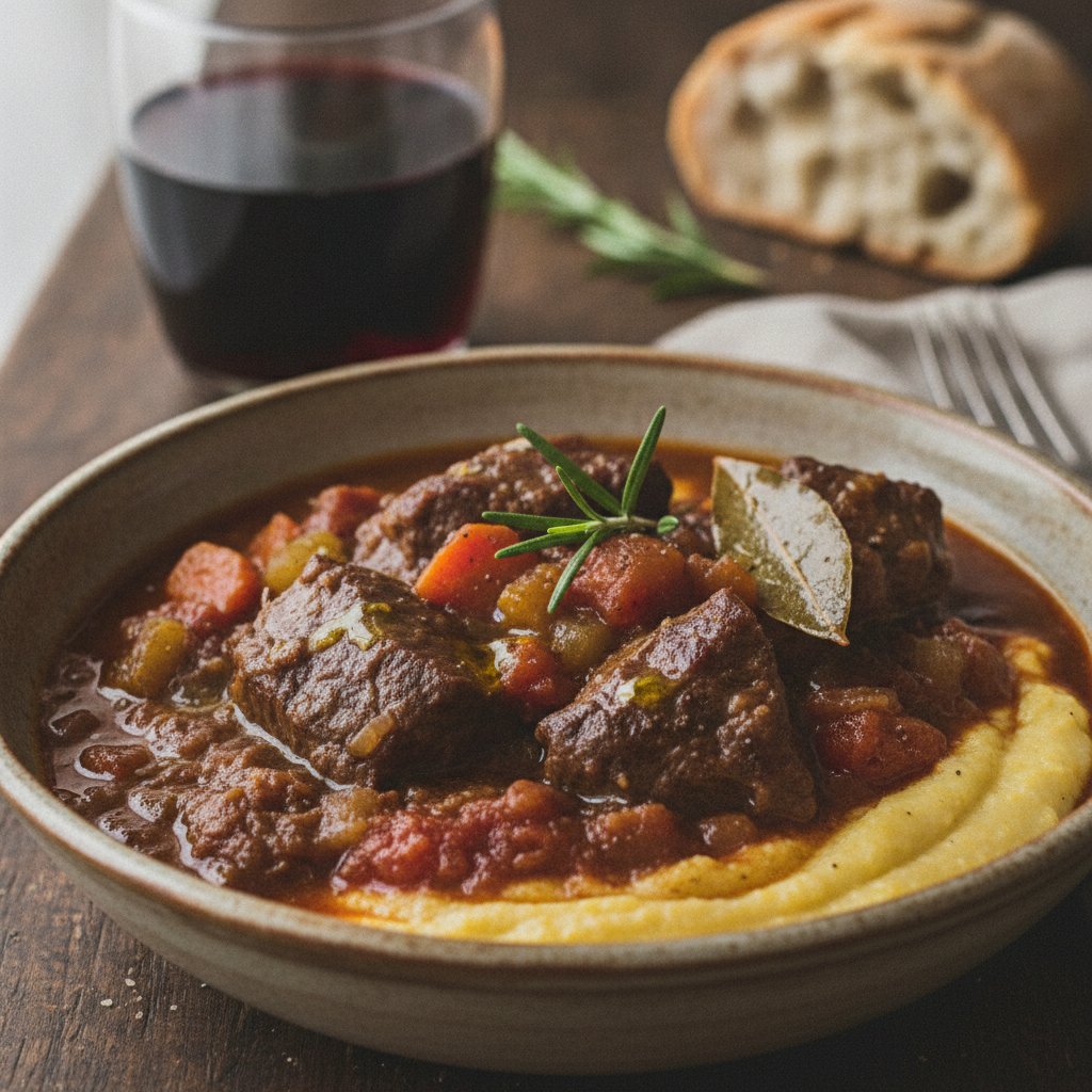 Tuscan Beef and Red Wine Stew (Dairy-Free)