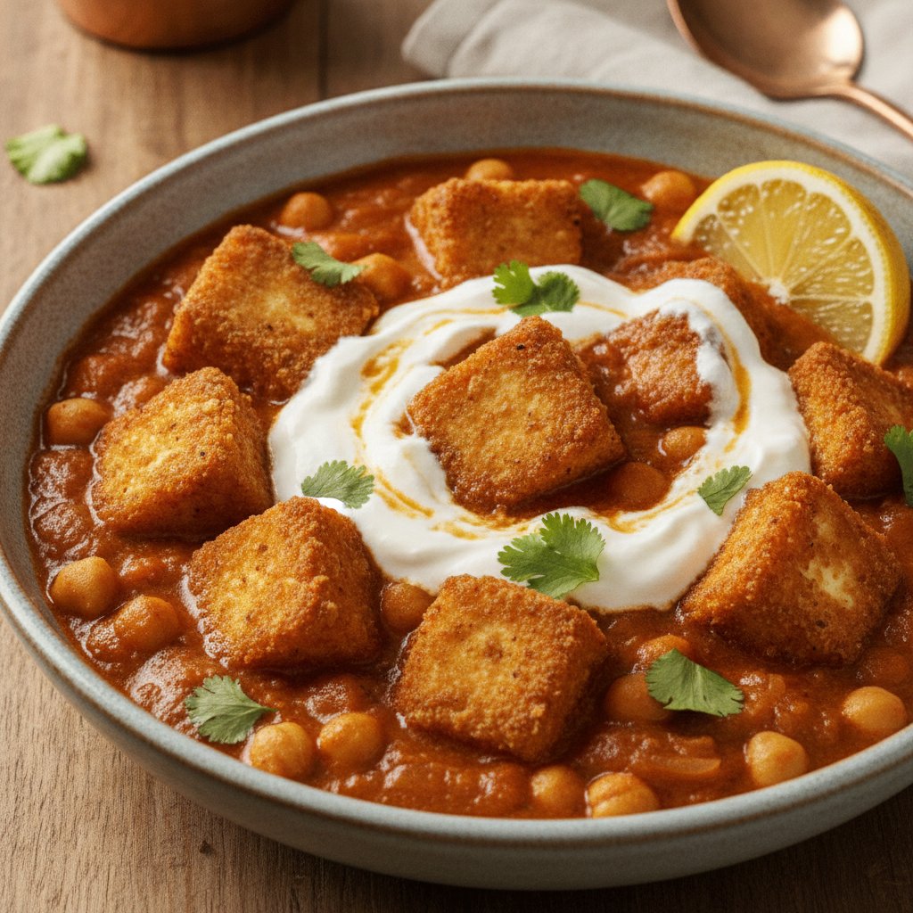 Crispy Fried Cottage Cheese Curry (High-Protein)