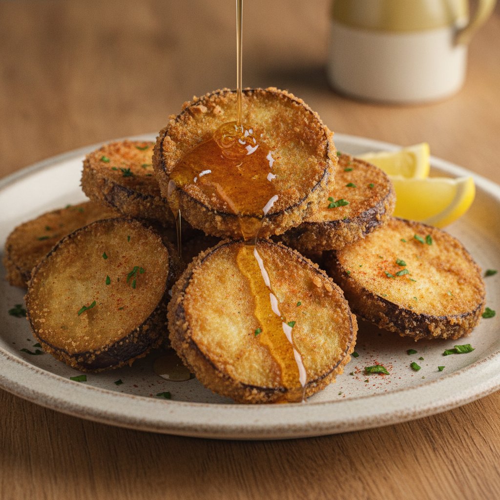 Fried Battered Eggplant