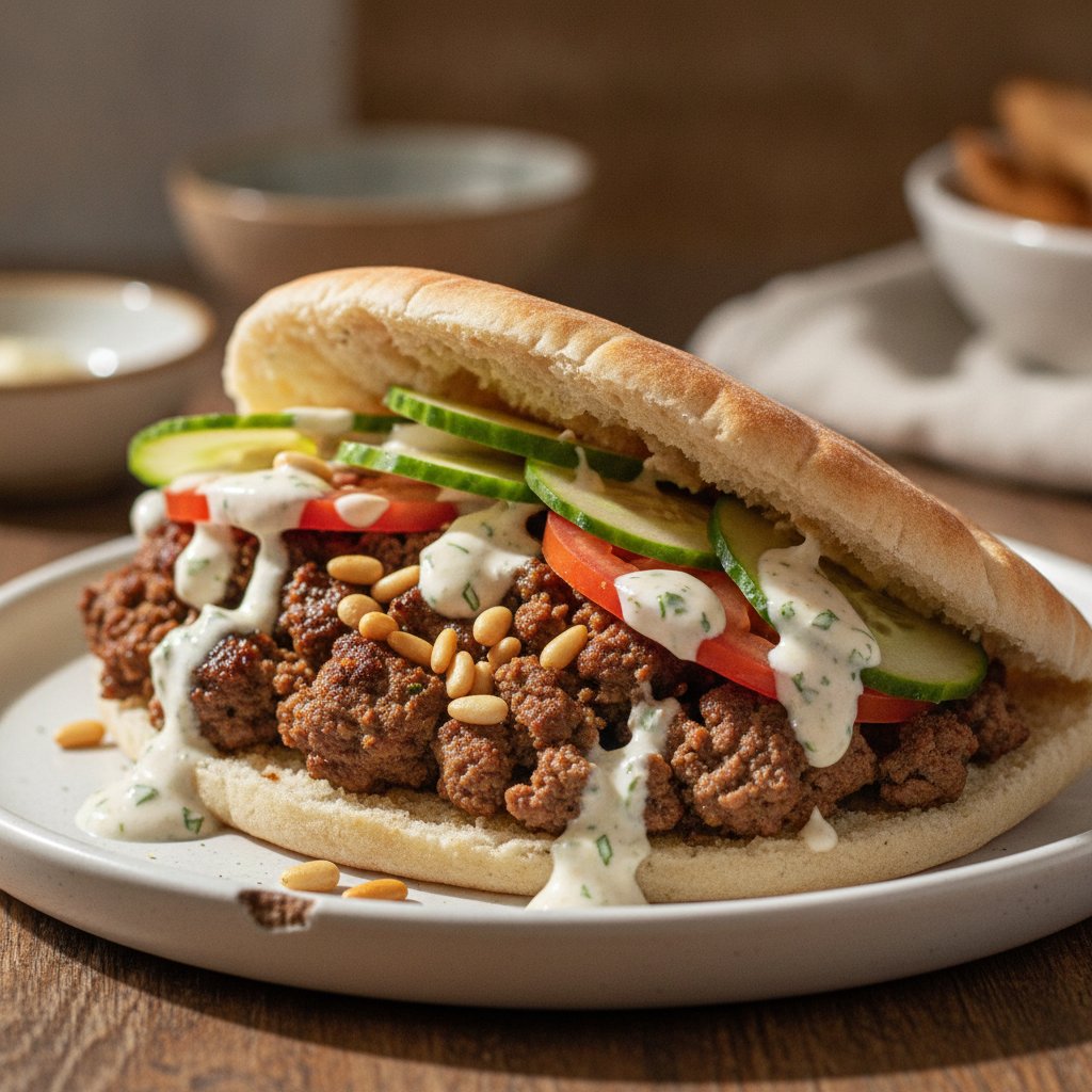 Spiced Ground Meat Sandwich