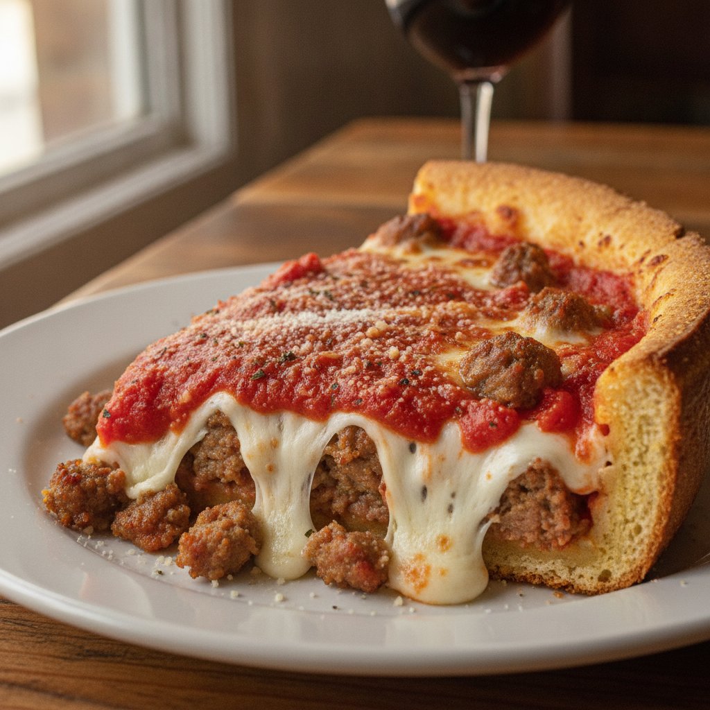 Chicago Deep-Dish Pizza