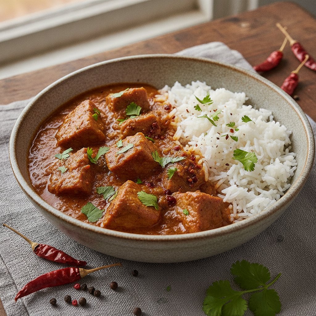 Pork Curry with Vinegar and Chili (Dairy-Free)