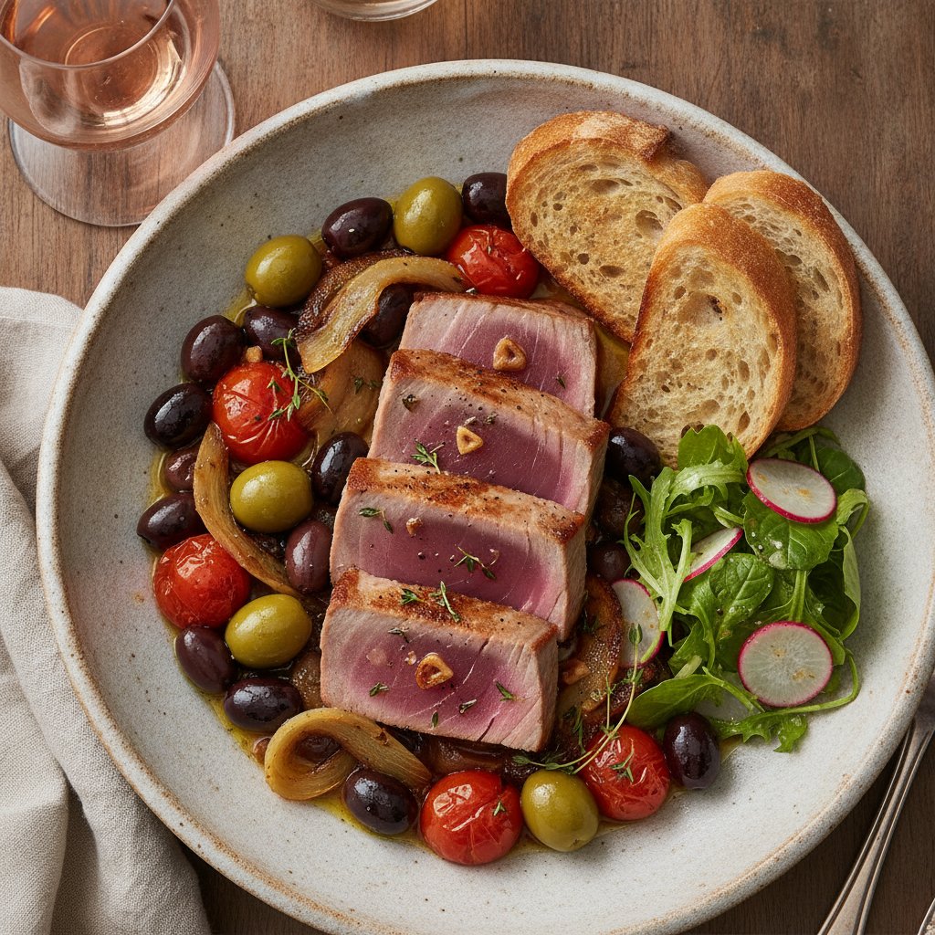 French Roast Tuna with Olives