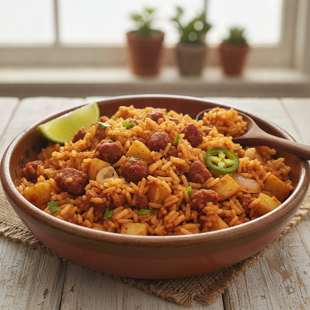 Rice with Chorizo and Potatoes