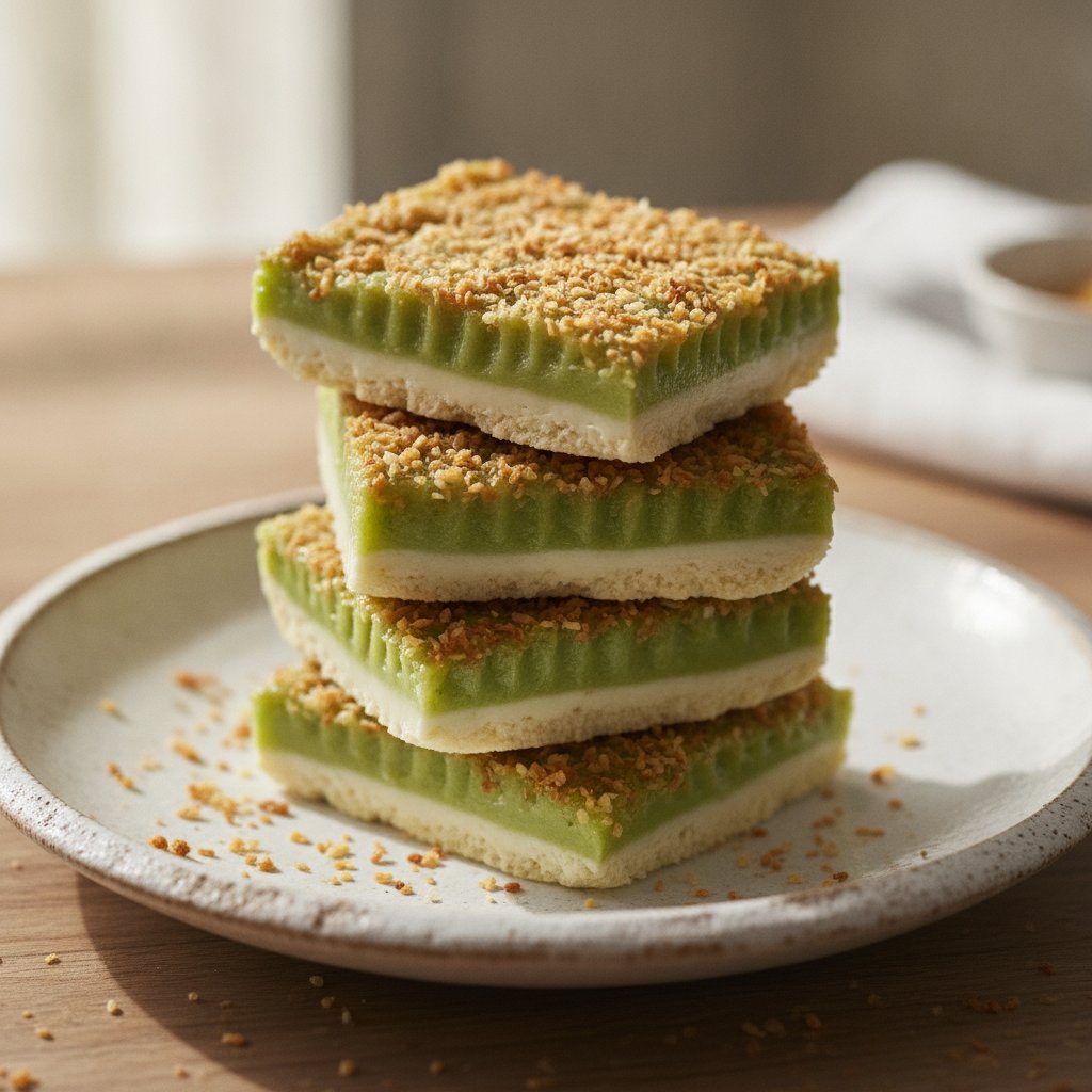 Coconut Pandan Bars