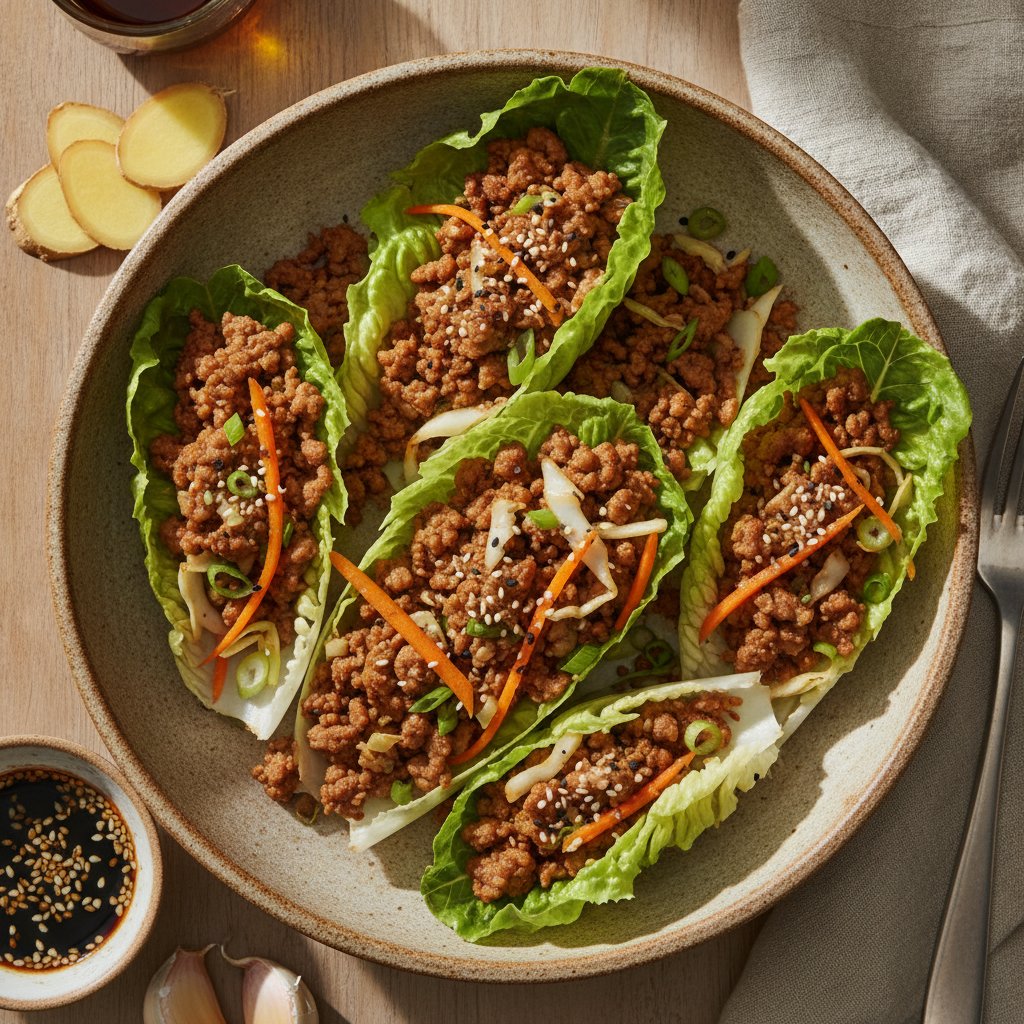 Egg Roll Lettuce Wraps (Gluten-Free)