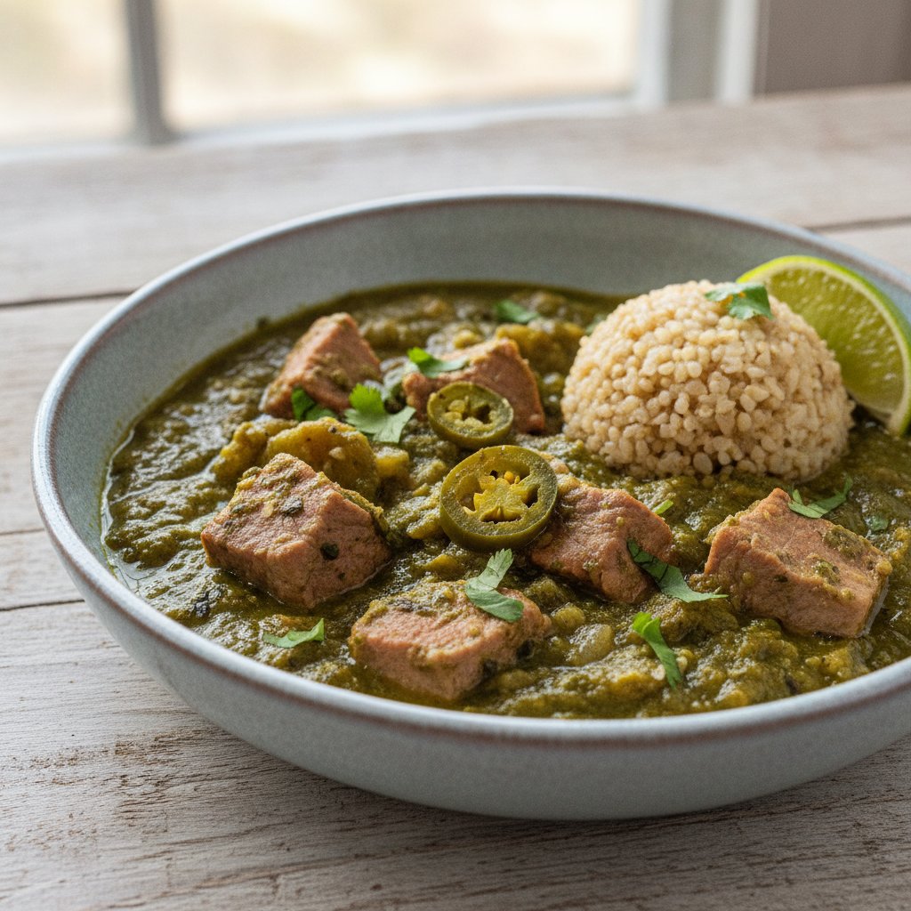 Chili Verde — Green Pork Chili (Low-Calorie)