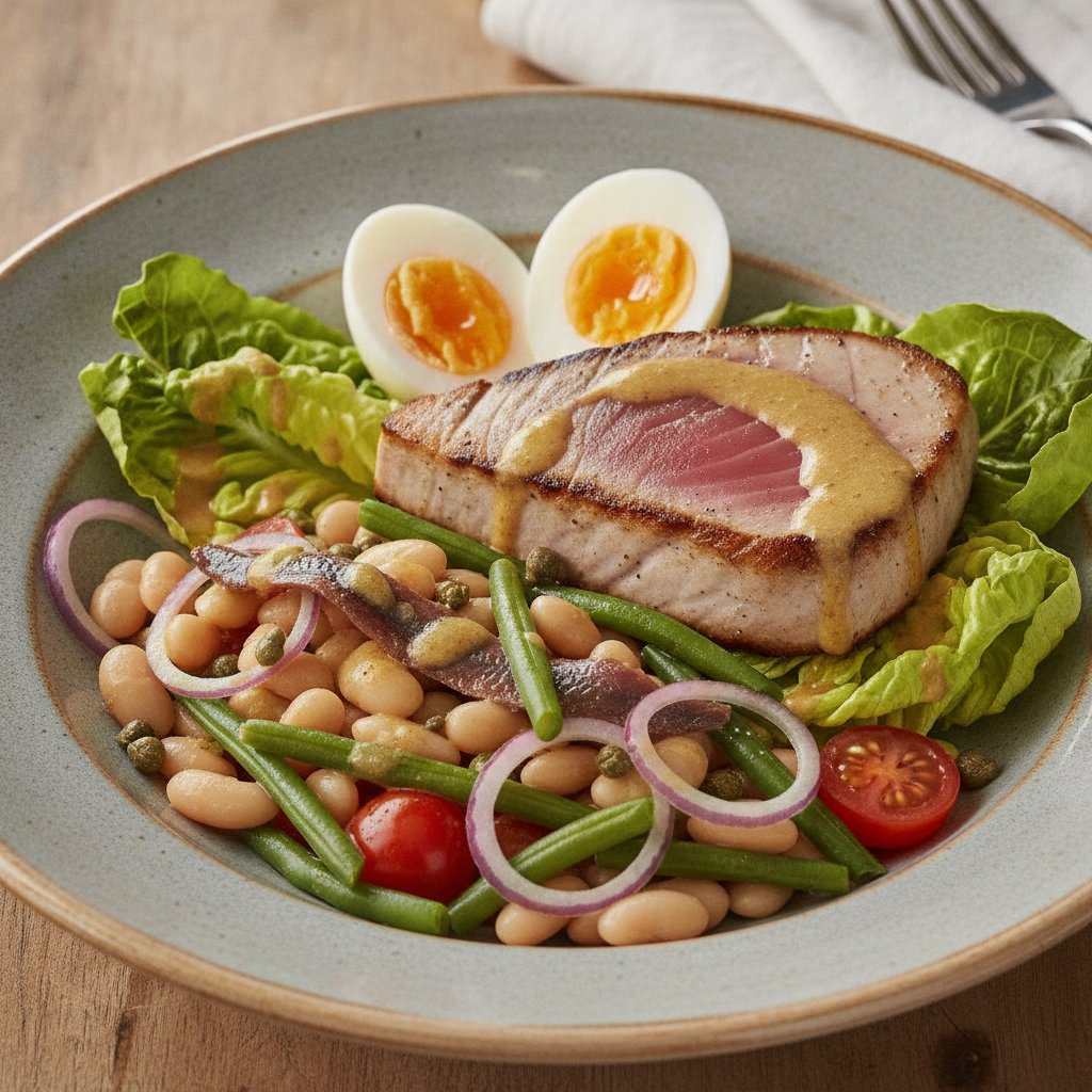 Mixed Salad with Tuna and Egg (High-Protein)