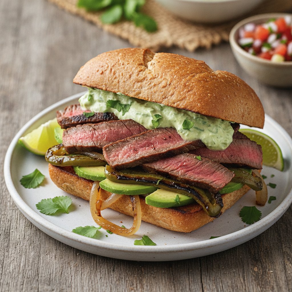 Grilled Steak Sandwich (Low-Calorie)