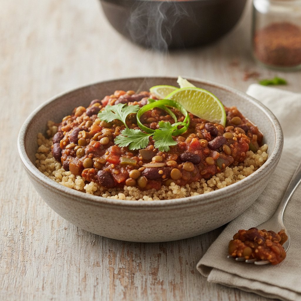 Vegan Lentil and Quinoa Chili
