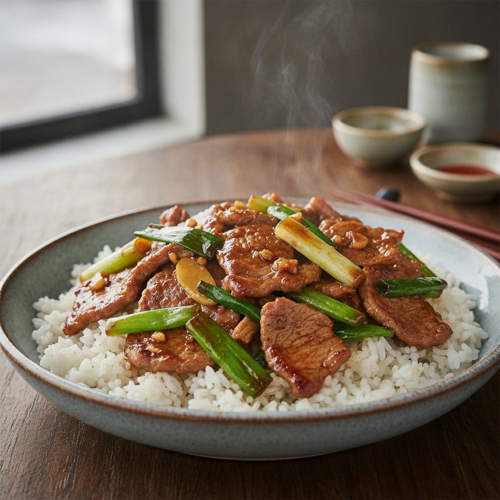 Lamb With Scallions
