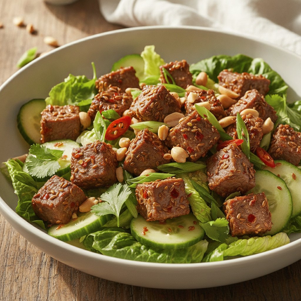 Spicy Lamb Salad with Cumin