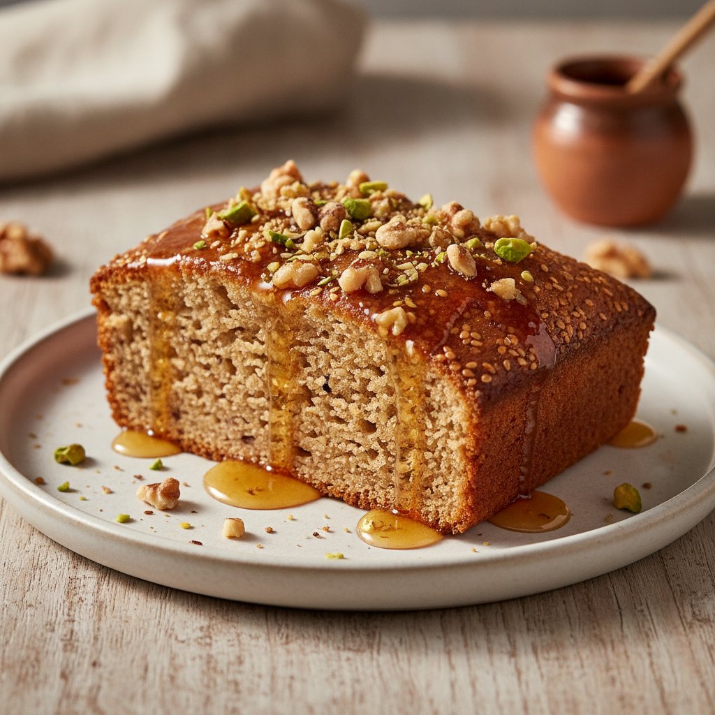 Sesame Honey Bar Cake