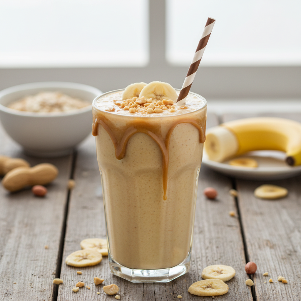 Peanut Butter Banana Protein Smoothie