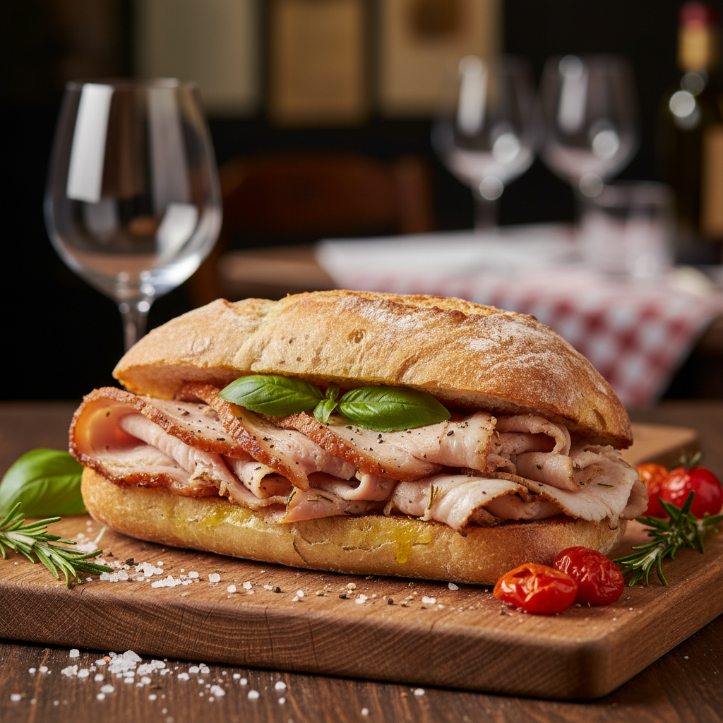 Panino con Porchetta Romana