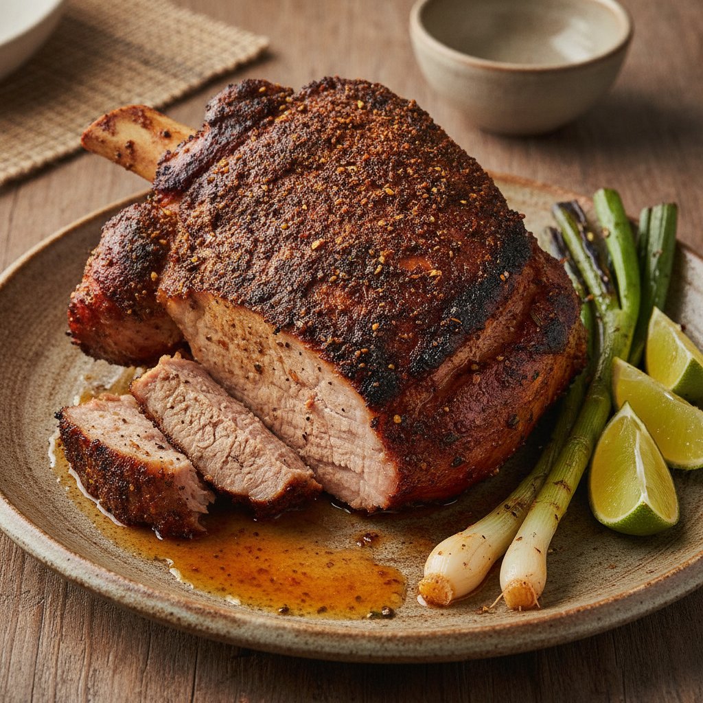 Grilled Spiced Pork Shoulder