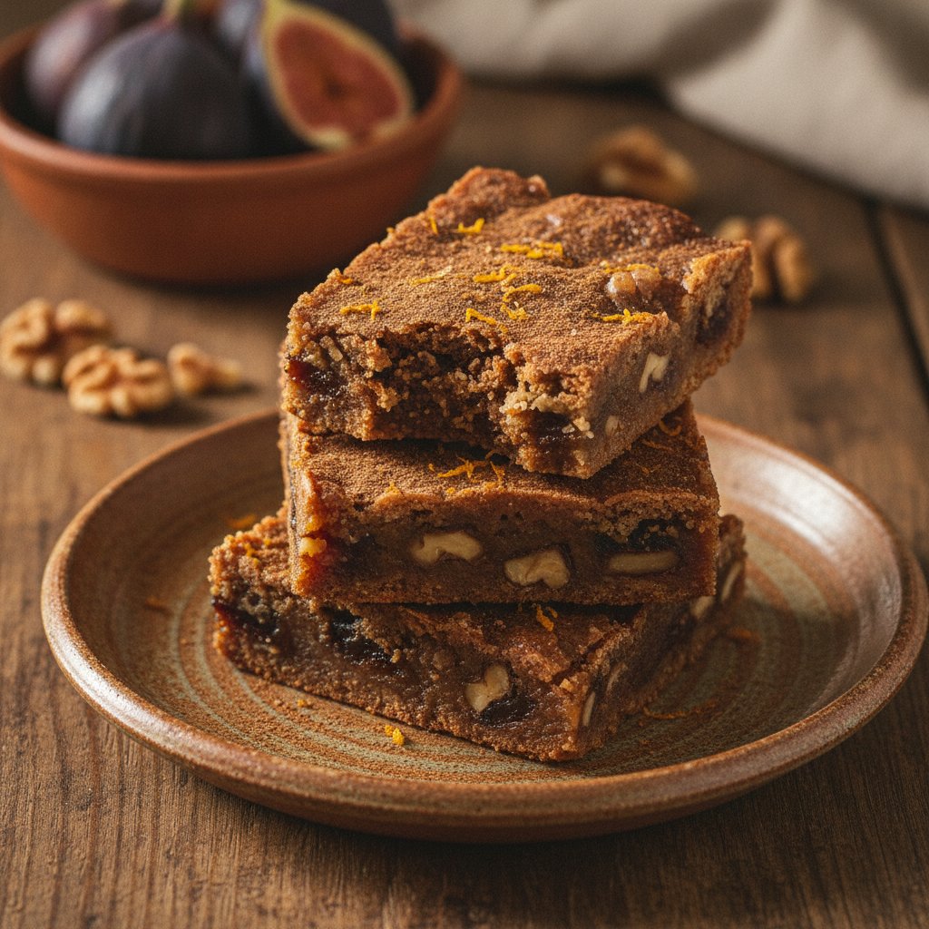 Spanish Fig and Walnut Bars