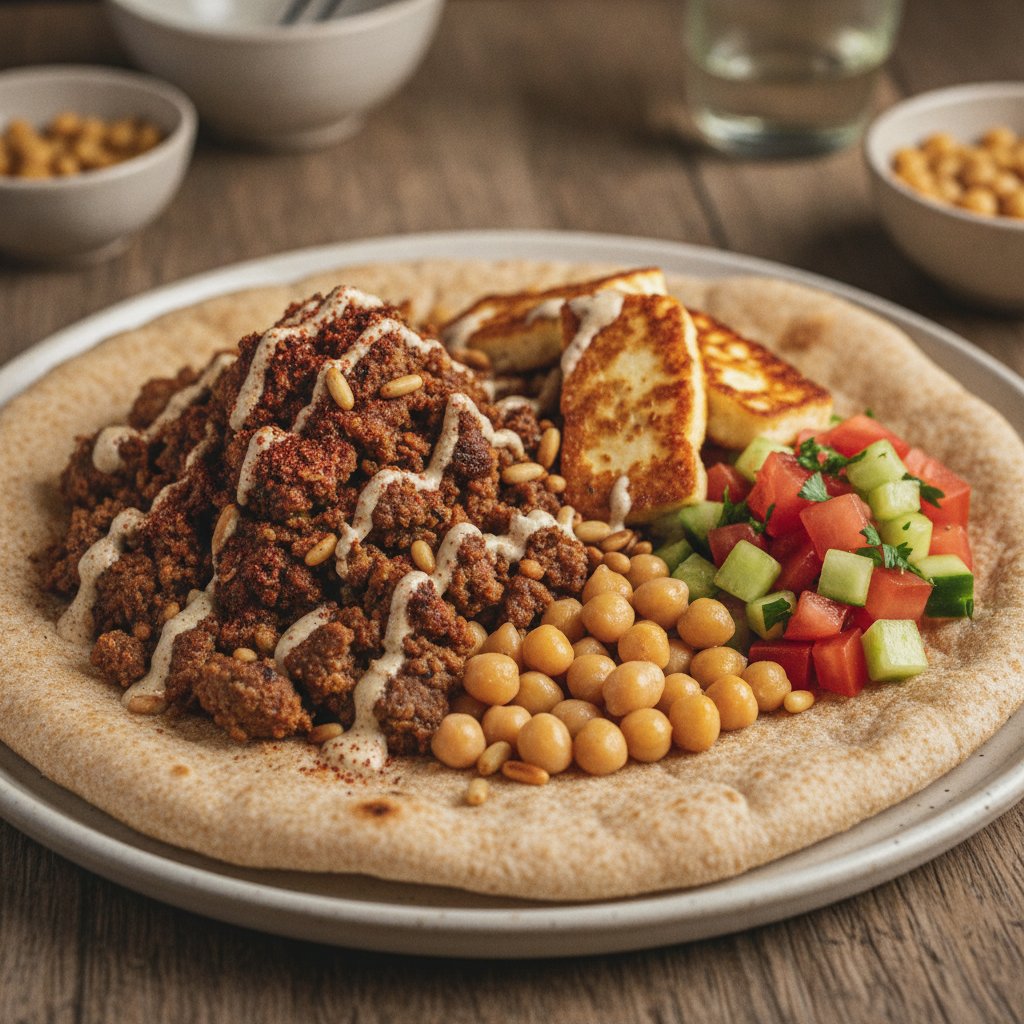 Spiced Lamb Flatbread Board (High-Protein)