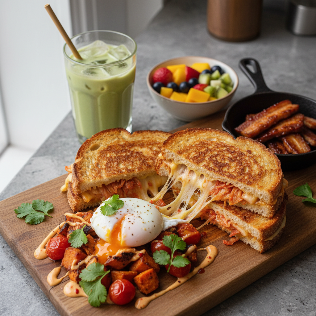 Kimchi Grilled Cheese Brunch
