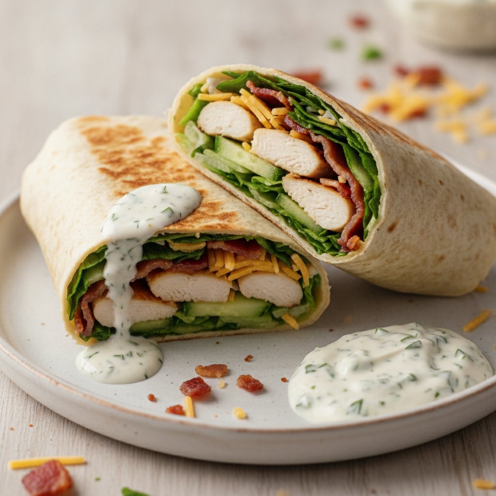 Chicken Bacon Ranch Wrap (Keto)