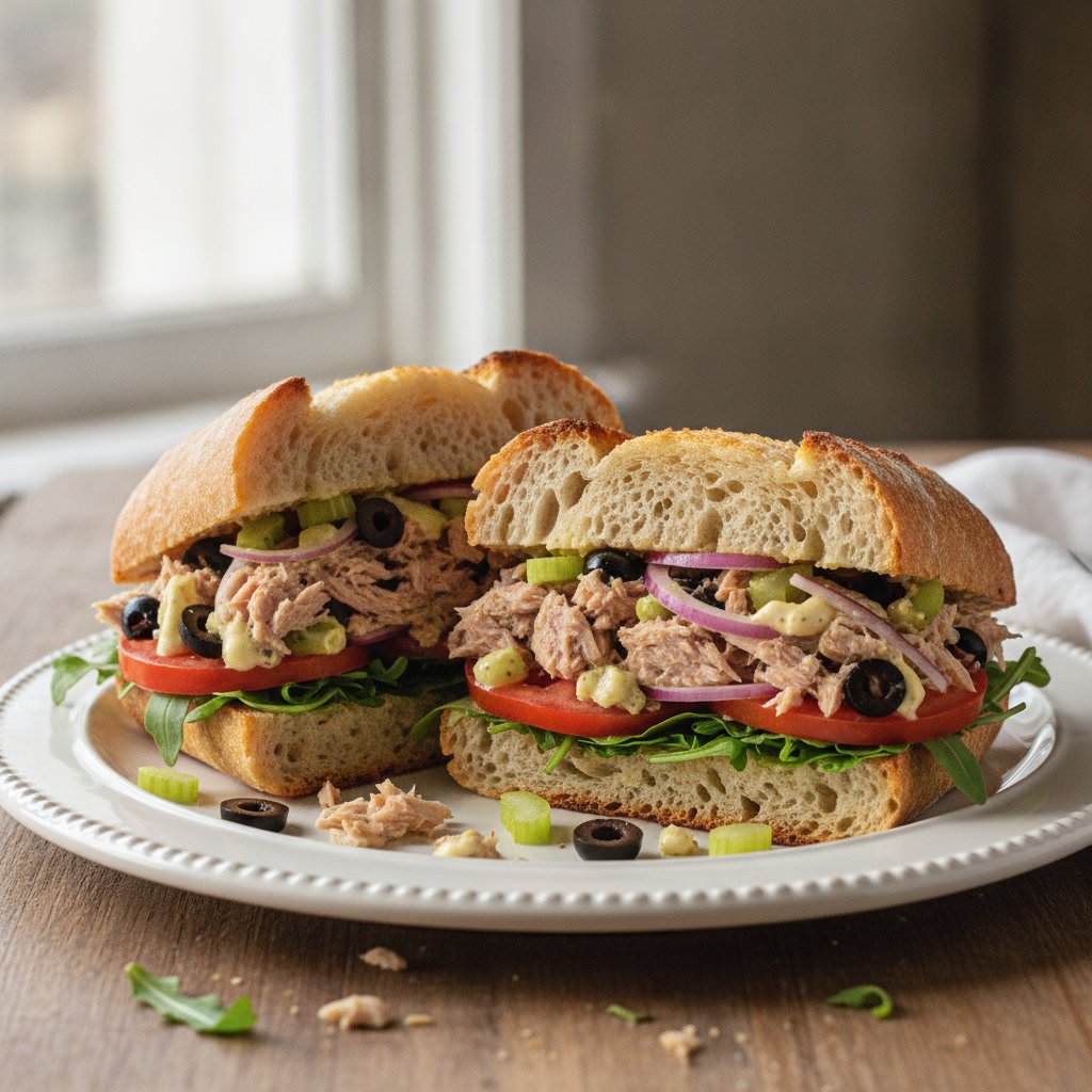 Tuna and Olive Sandwich