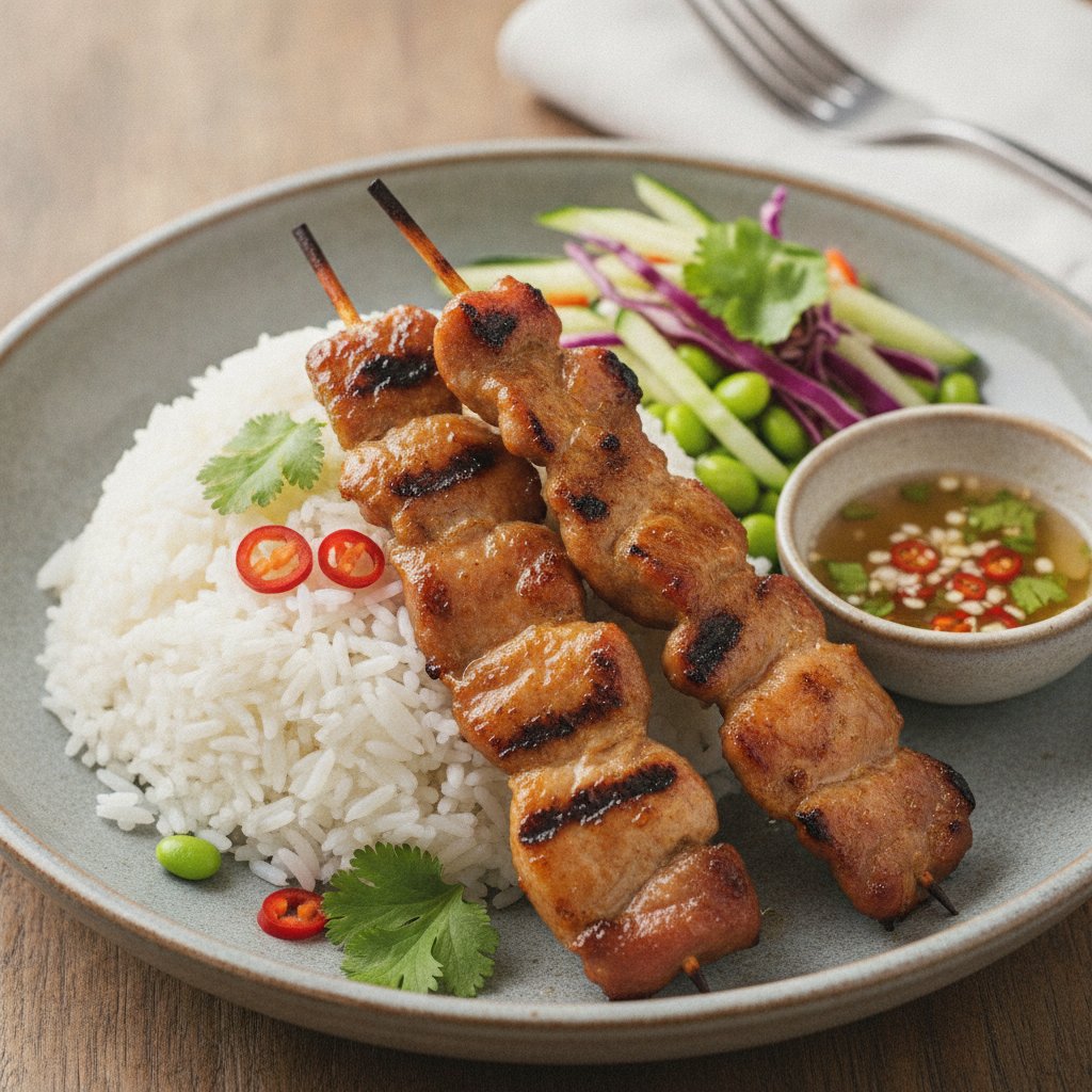 Grilled Pork Skewer Rice Plate (GLP-1)
