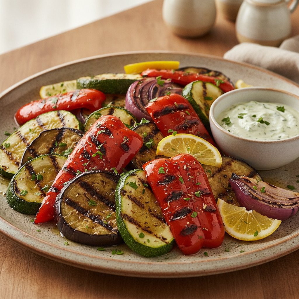 Grilled Vegetable Platter with Olive Oil (Dairy-Free)