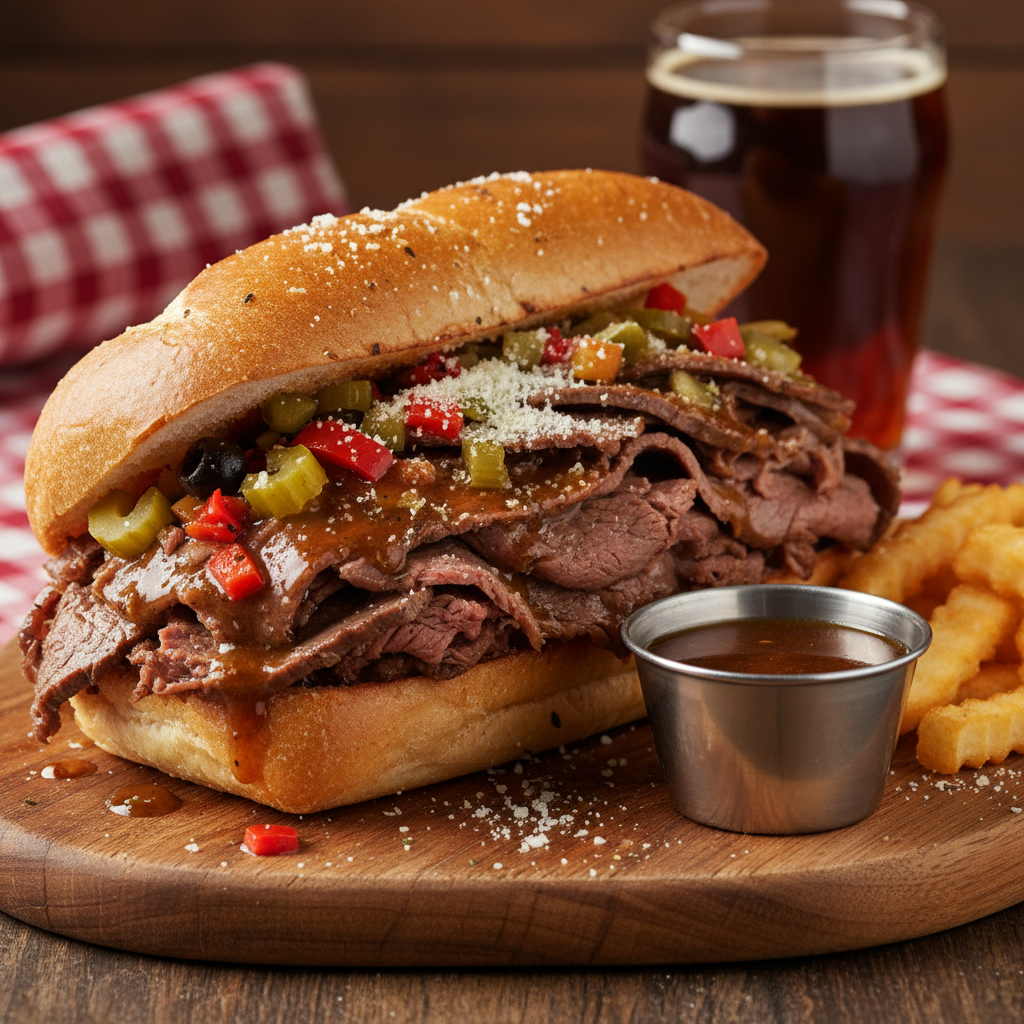 Chicago Italian Beef Sandwich