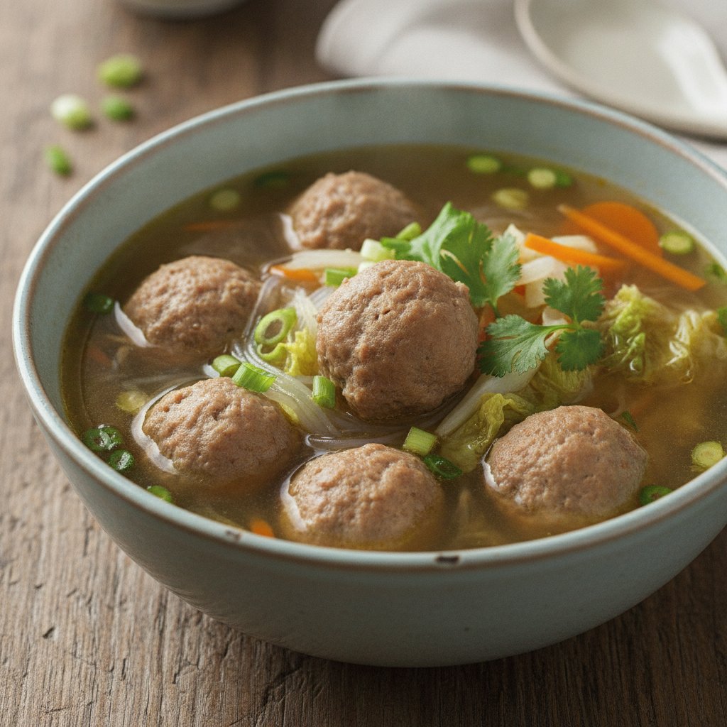 Meatball Soup with Vegetables