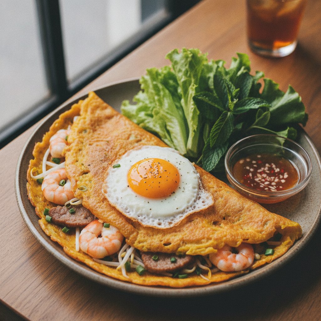 Sizzling Rice Pancake with Egg