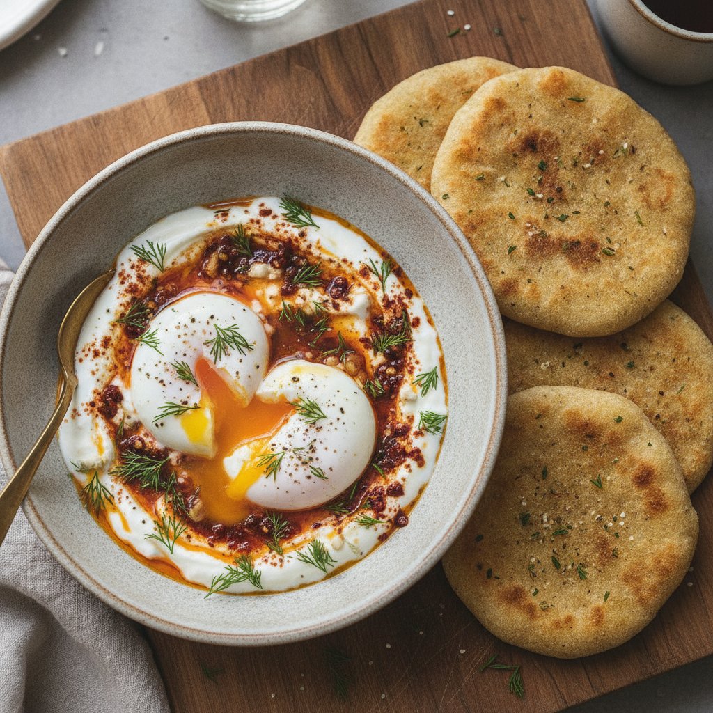 Poached Eggs with Yogurt (Gluten-Free)