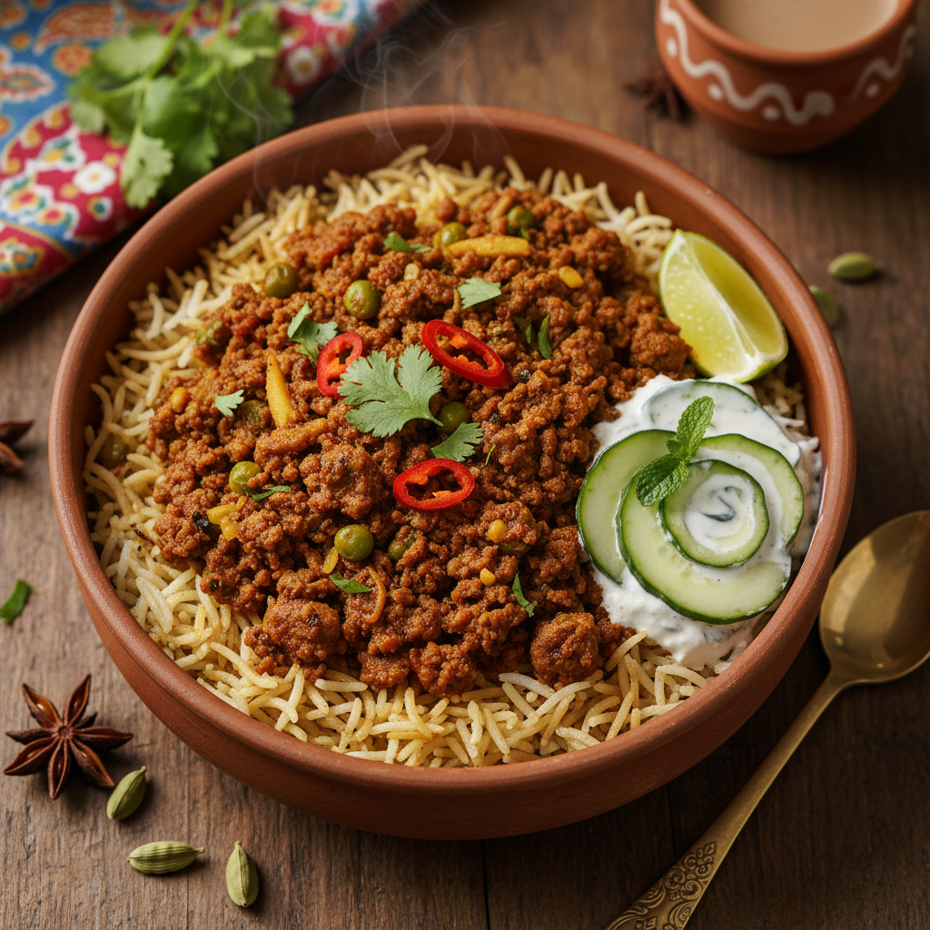 Lamb Keema Rice Bowl