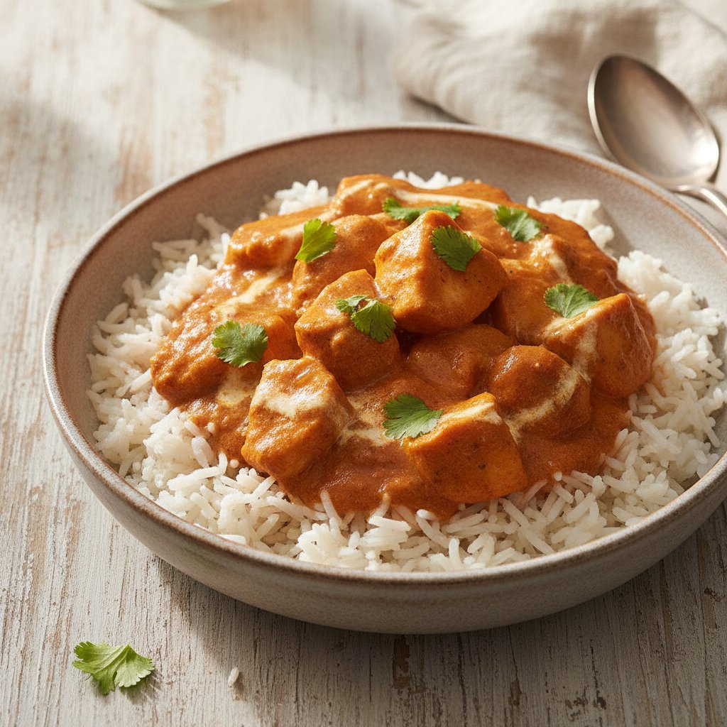 Butter Chicken Rice Bowl