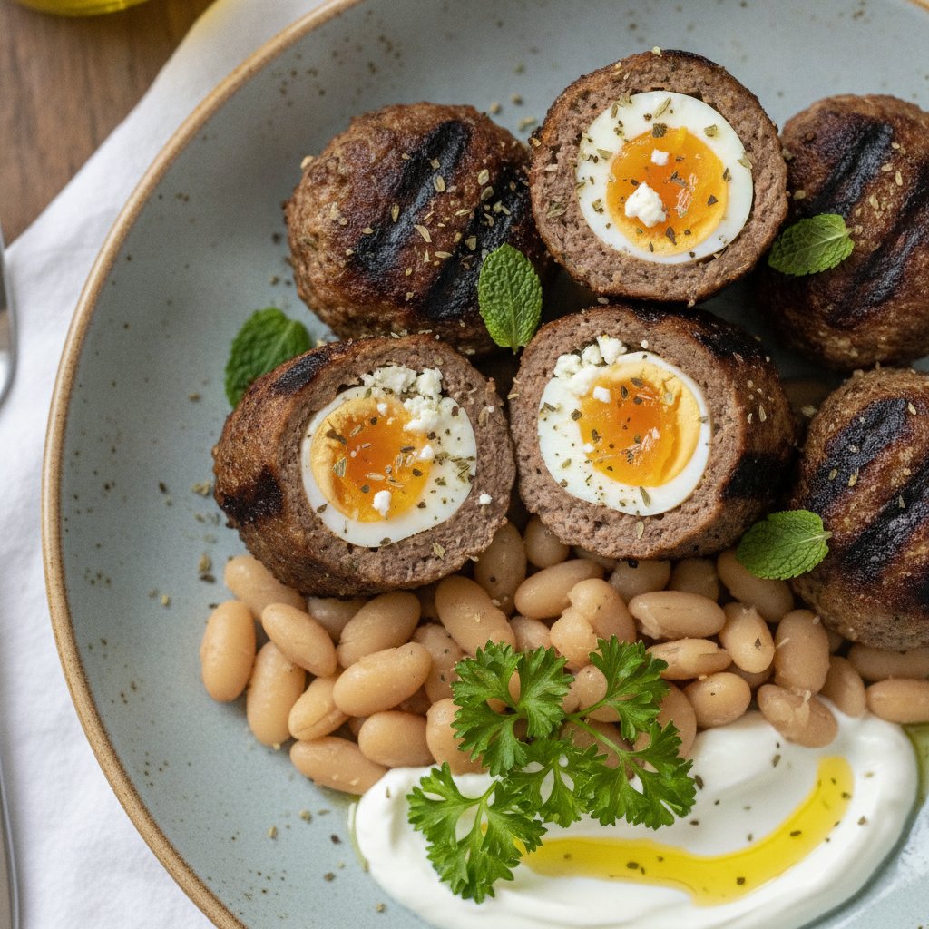 Grilled Ground Meat Rolls (High-Protein)