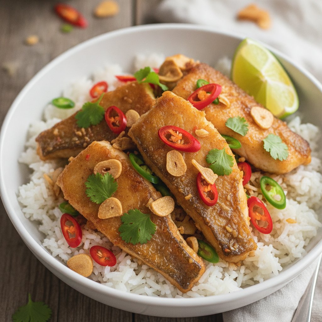 Stir-Fried Snapper with Chili and Garlic