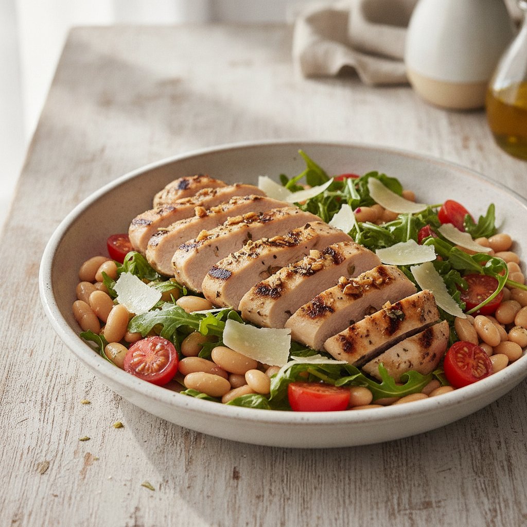 Grilled Chicken and Bean Salad