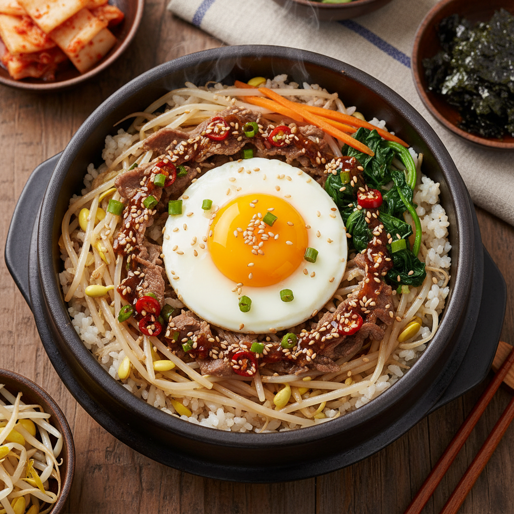 Kongnamul Bap Soybean Sprout Rice Bowl