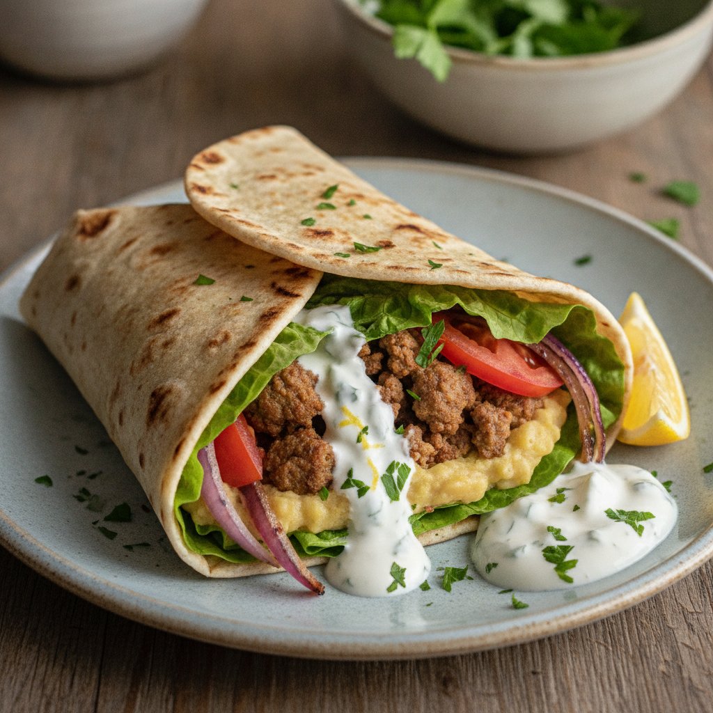 Spiced Lamb Wrap (High-Protein)