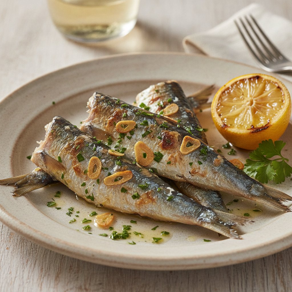 Grilled Fresh Sardines