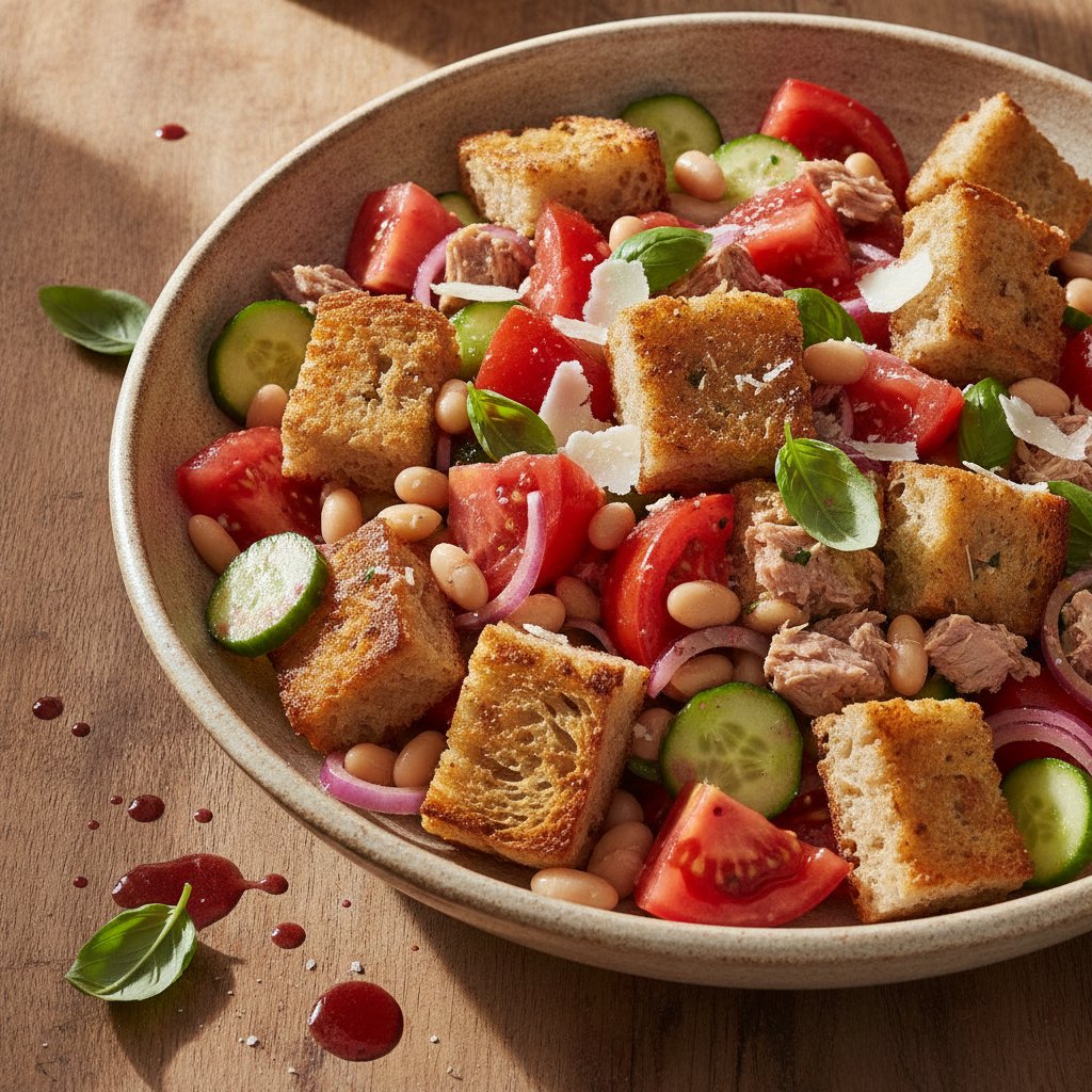 Bread and Tomato Salad (High-Protein)