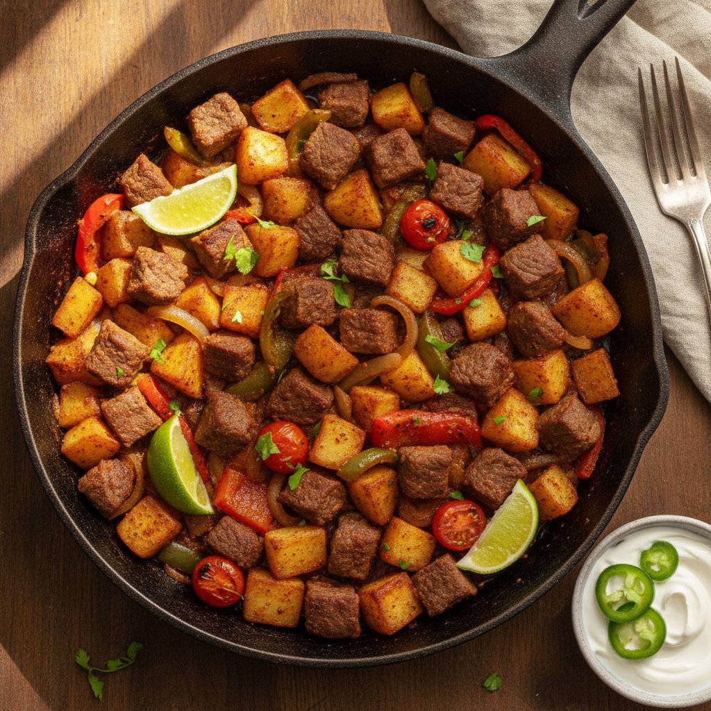 Skillet Beef and Potato Hash