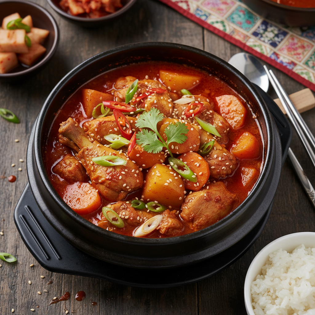 Dak Bokkeum Tang Spicy Chicken Stew
